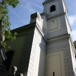 Kirchturm der Pfarrkirche Halbturn